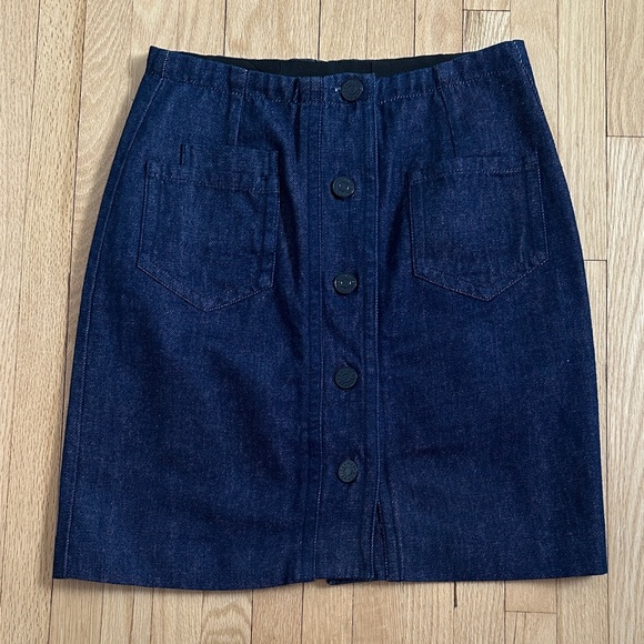 Sandro Paris Dresses & Skirts - Sandro Paris Jasmina dark denim button up skirt in size 1 (small)